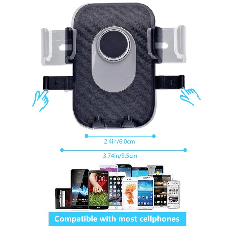 360°Car Phone Holder telescopic Universal Mount Mobile Windshield Dashboard desk