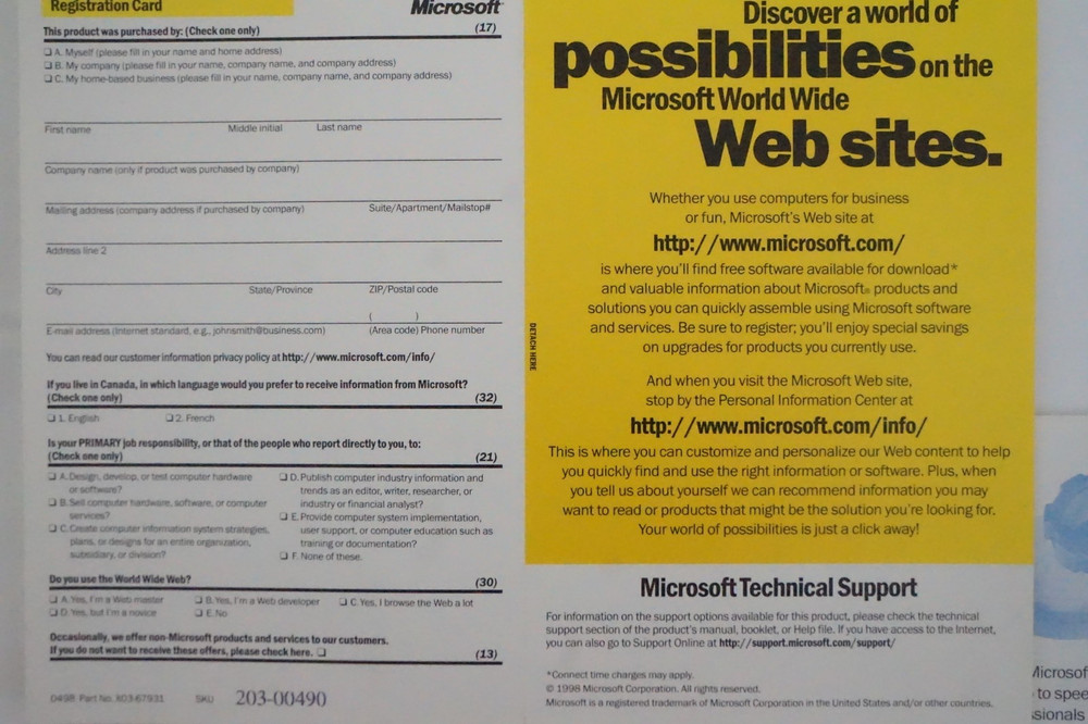 Microsoft Visual Basic 6.0 Professional 6 PRO 203-00490 FULLVER for Windows 11