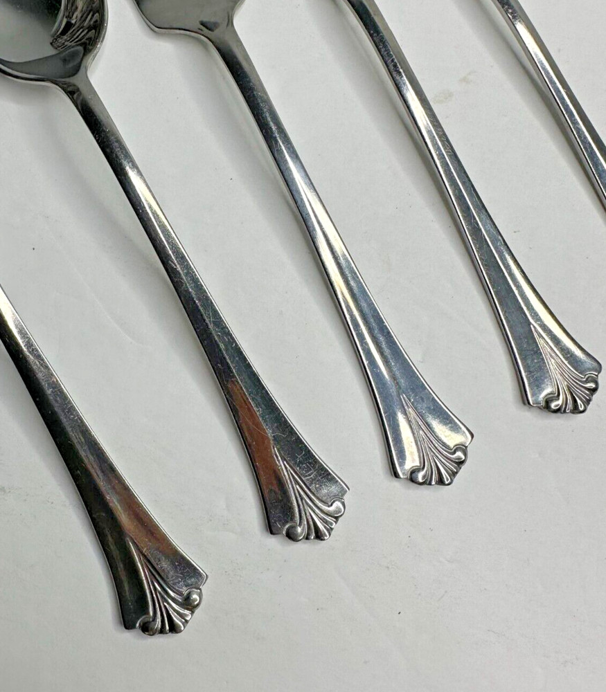 Pfaltzgraff Ashcroft Stainless Silverware Replacement 6 Pc Spoon Fork