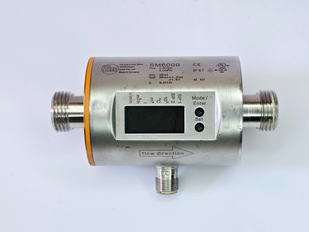 IFM EFECTOR SM6000 Flow Meter Sensor (NEW OPEN BOX)