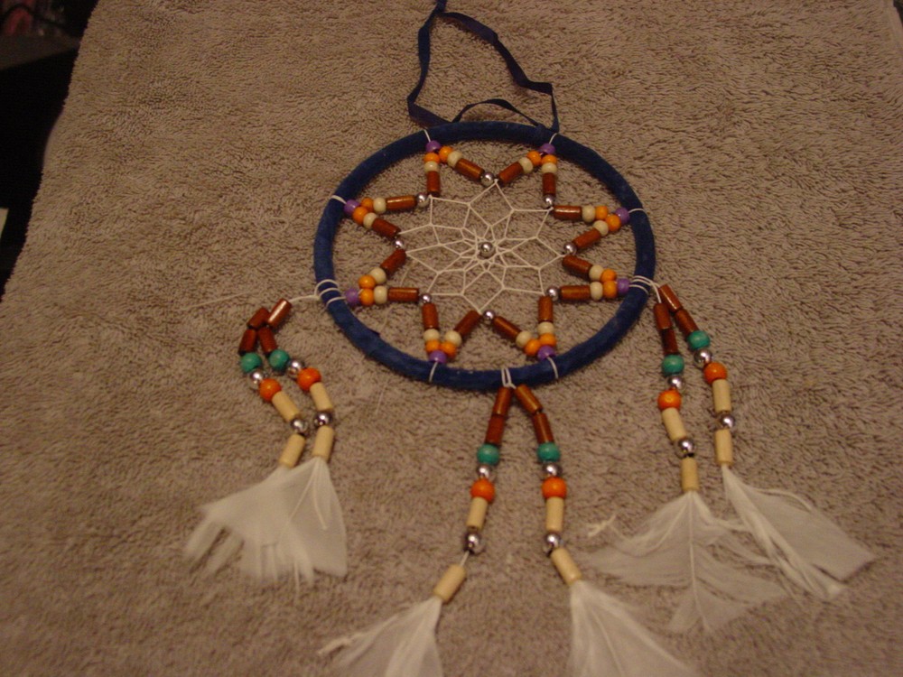 DREAMCATCHER BEADED DARK BLUE COLOR