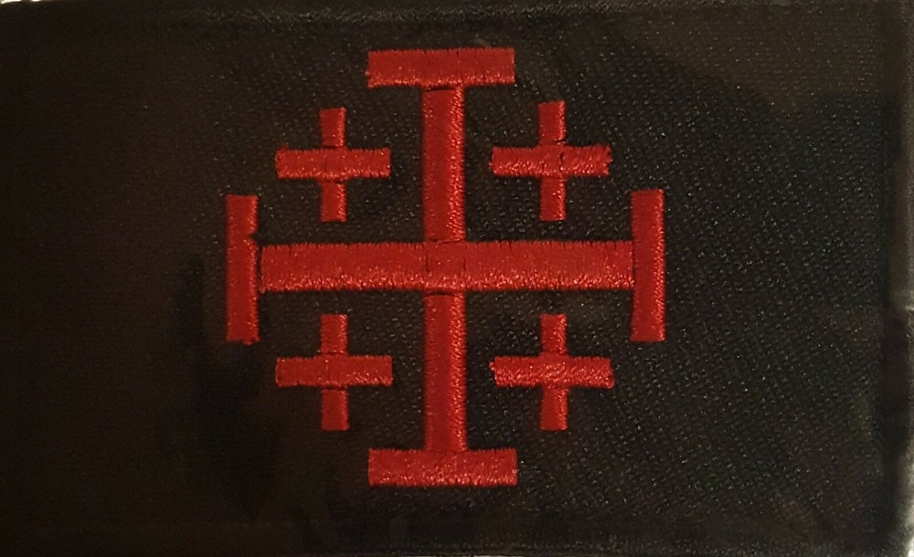 Knight Templar Patch Red & Black