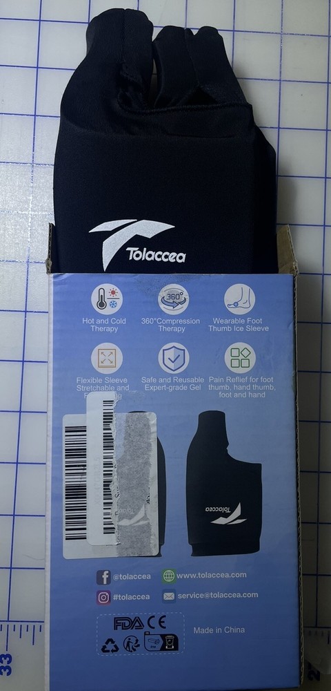 Tolaccea Foot Thumb Ice Sleeve