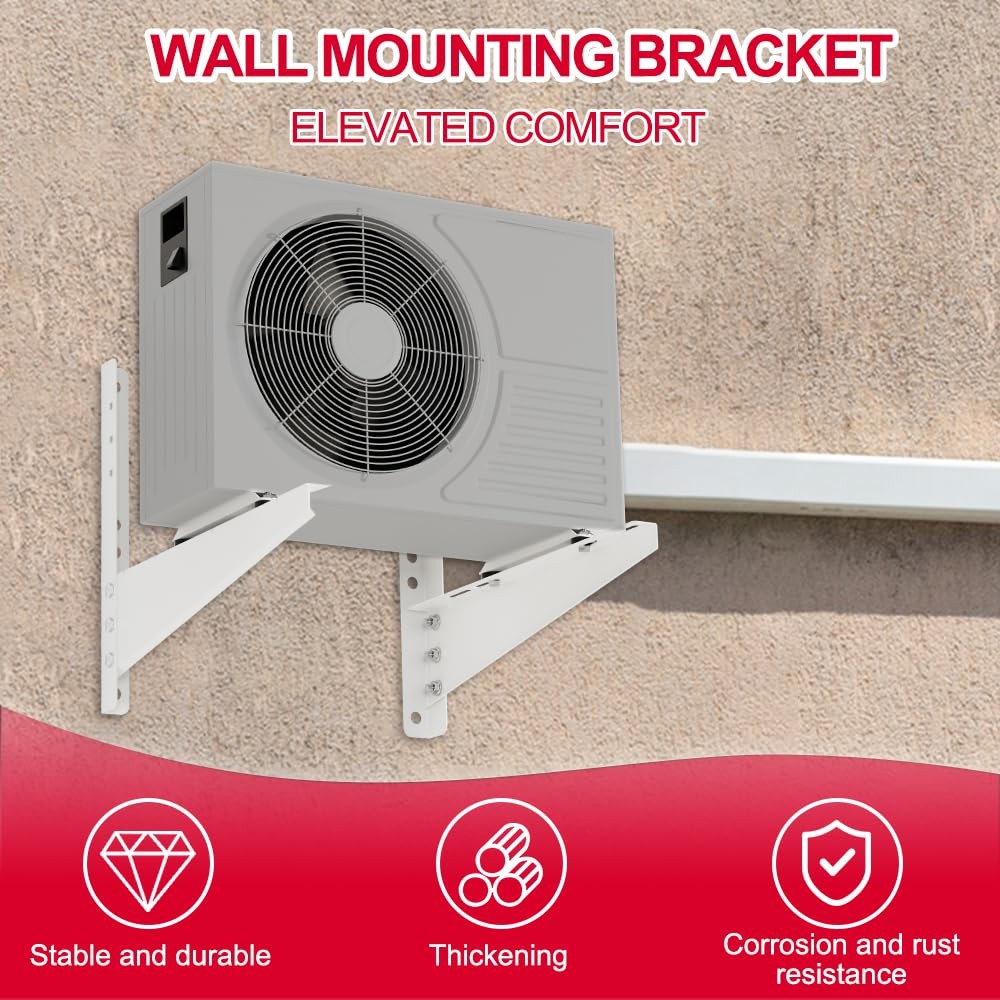 Ohmonlyhoo Outdoor Mini Split Wall Mounting Bracket, Heavy-Duty Wall Bracket ...