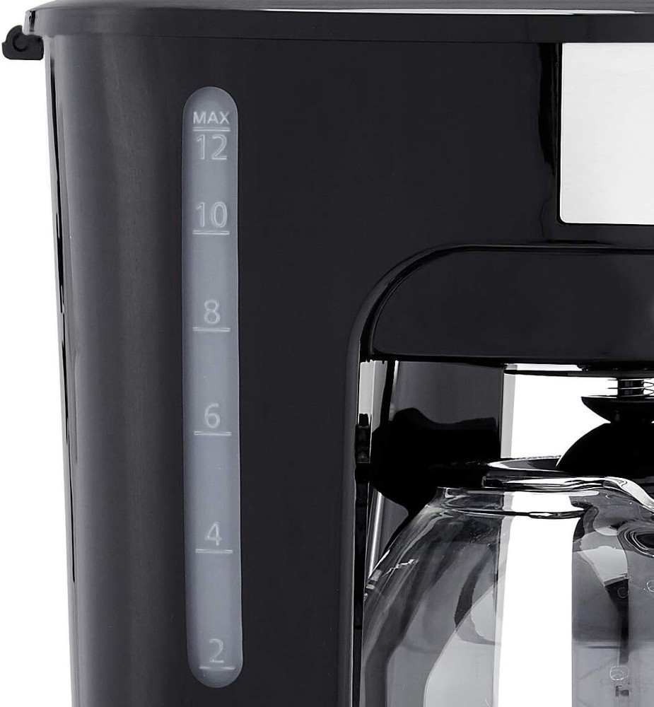 Amazon Basics 12 Cup Coffee Maker Reusable Filter Black Stainless