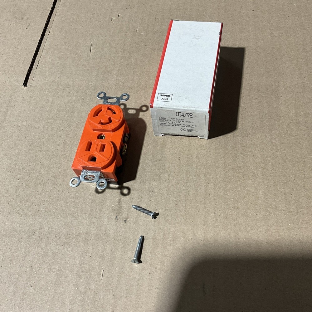 Pass And Seymour IG4792 Receptacle Duplex Combination 4792 NOS