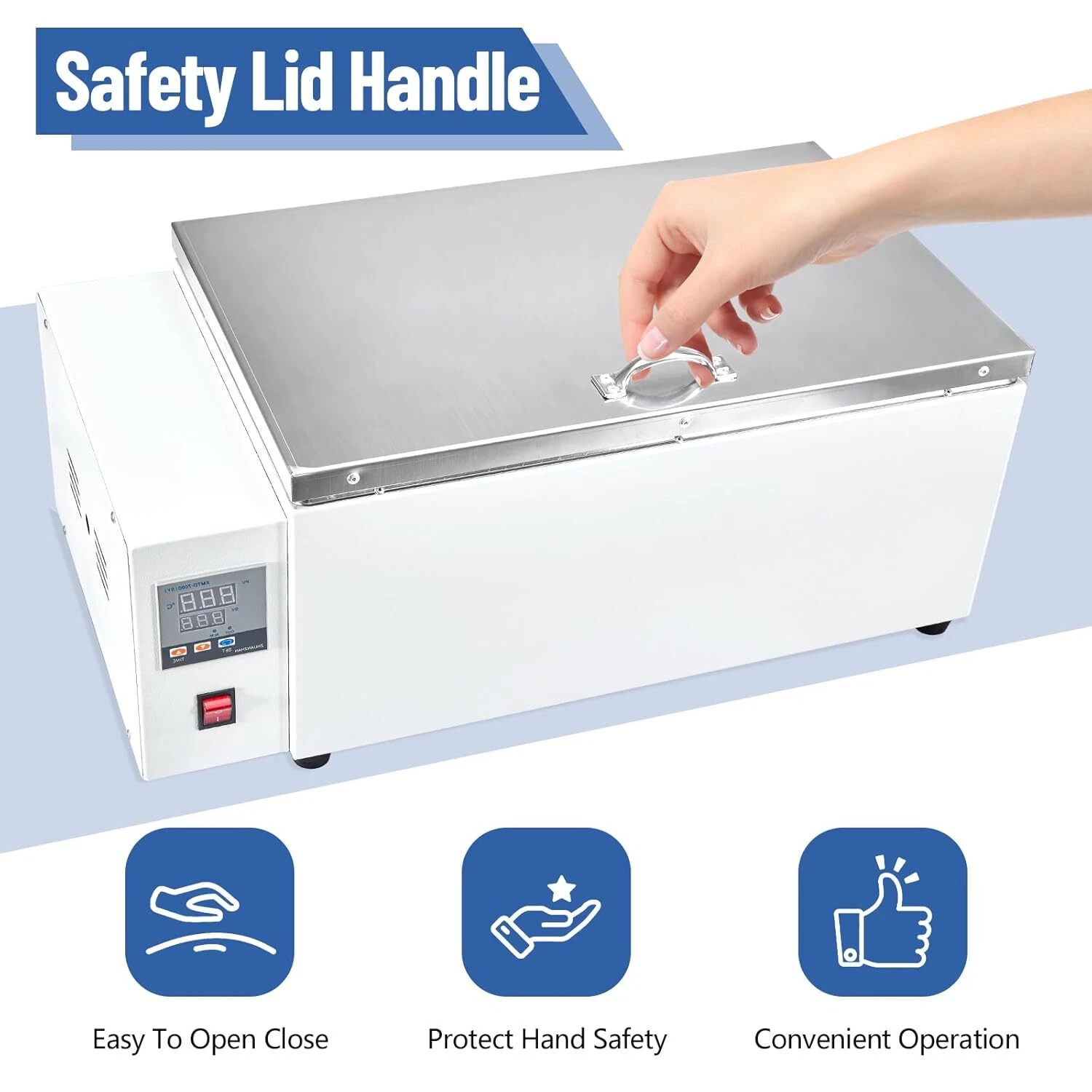 30L Water Bath Heating Lab Water Bath Digital Thermostatic Modules 304 Stainless