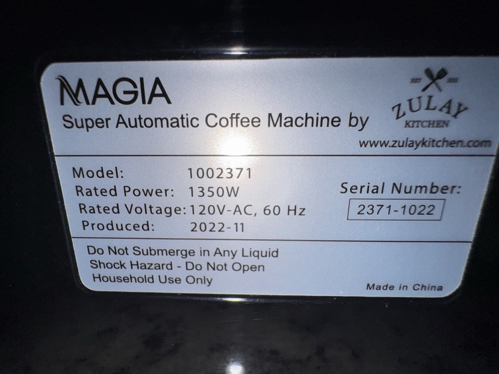 Zulay Magia Super Automatic Espresso Machine