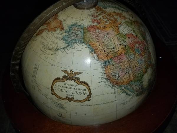 Replogle 12" Diameter World Classic Globe with Wood Base High Quality!