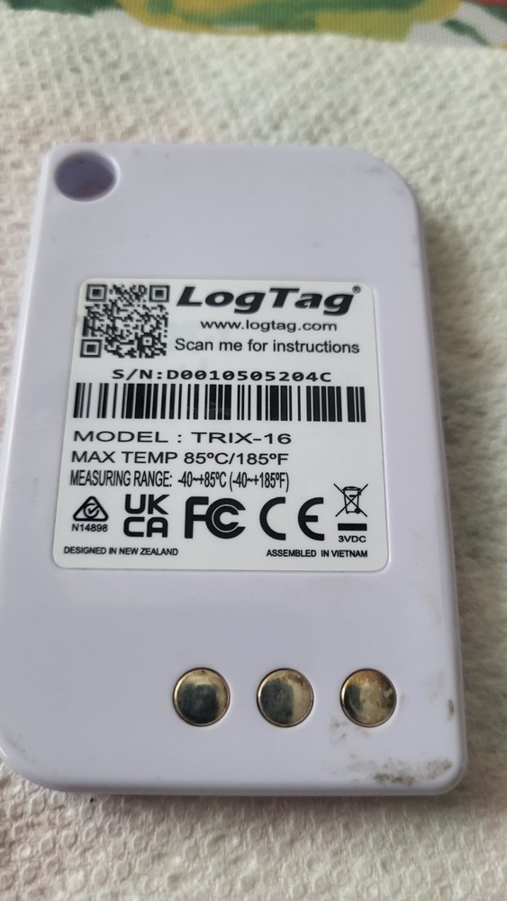 Used LogTag TRIX-16 Temperature Data Recorder