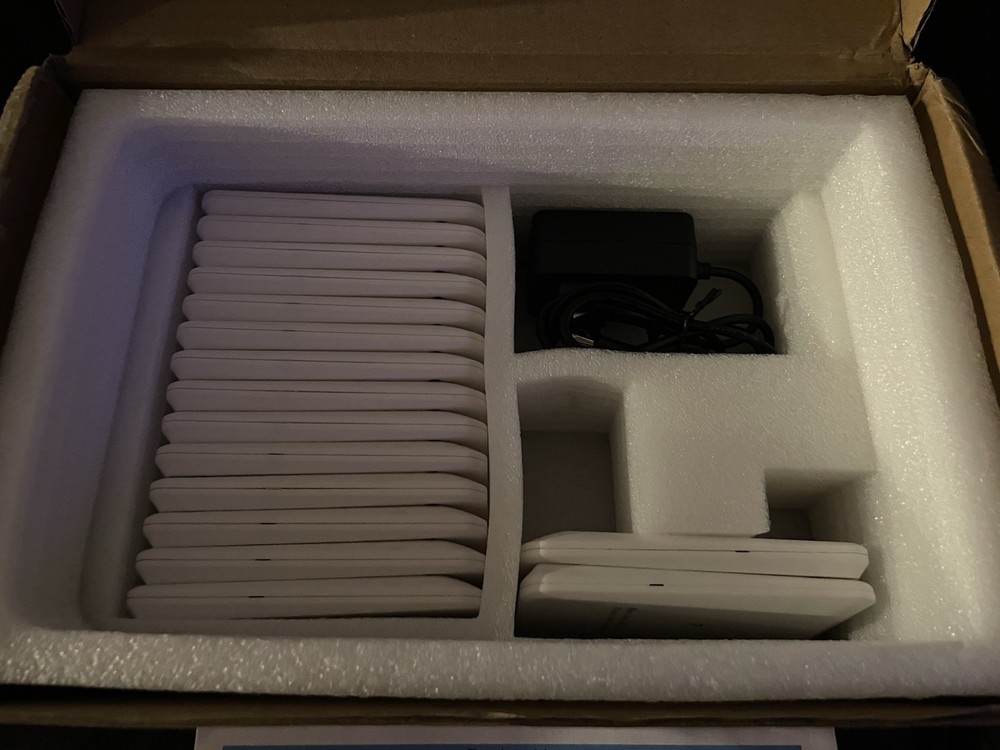 Loukiene Restaurant 16 Wireless Beepers Pager System-White