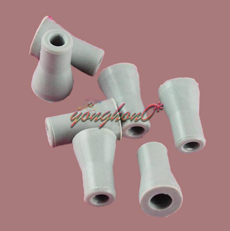 10Pcs Dental Saliva Ejector Weak Suction Rubber Snap Tip Adapter