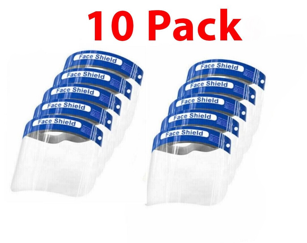 Face Shield-Protection-Woodworking, Yardwork, various Construction (10 pack)