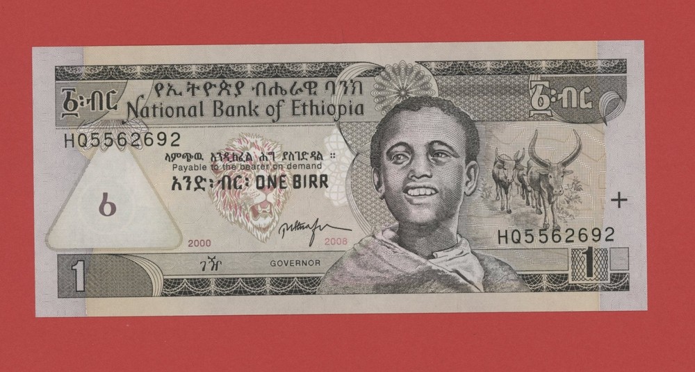 ETHIOPIA 1 BIRR 2008   PICK # 46e  UNC.