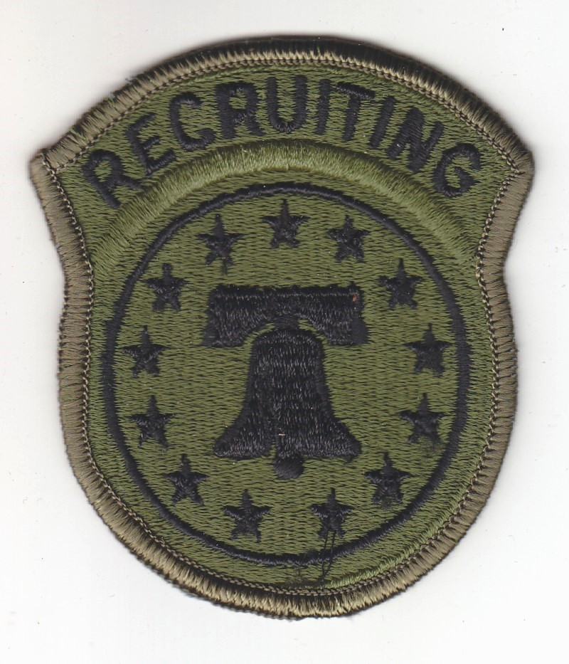 Army Patch: Army Recruiting Command - subdued, merrowed edge