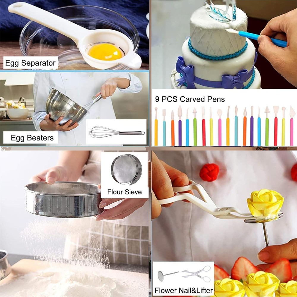 Cake Decorating Kits 567 PCS Baking Set with Springform Pans Set