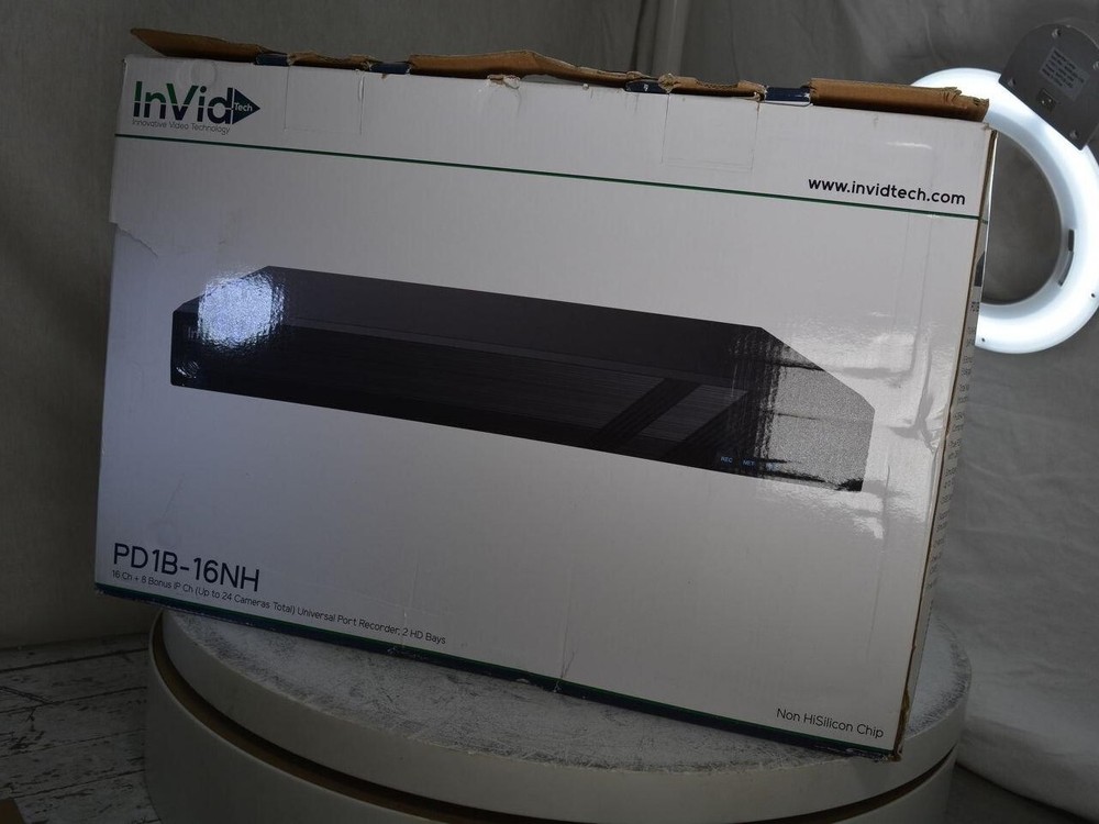 NEW OPEN BOX INVID TECH pd1b-16nh Universal Network Video Recorder SEE NOTES