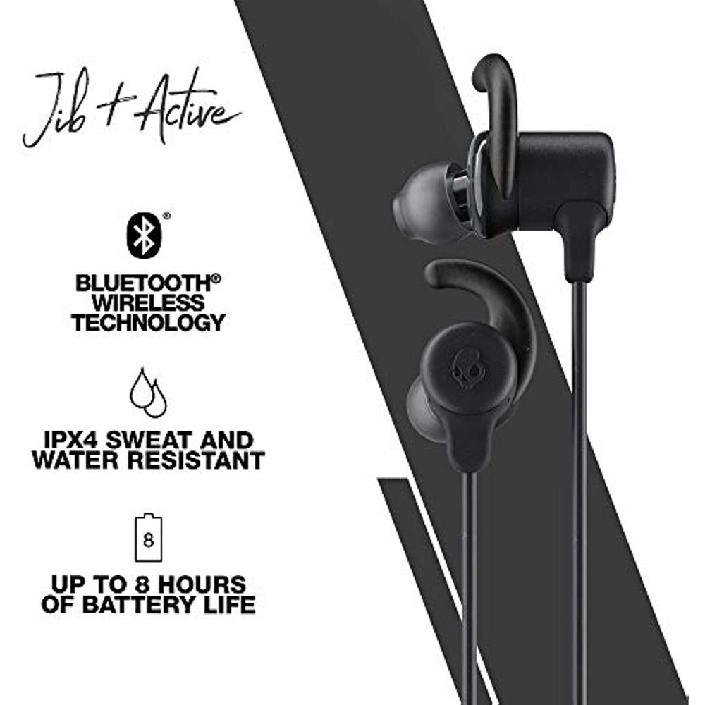 Skullcandy Jib Plus Active Wireless In-Ear Earbud - Black