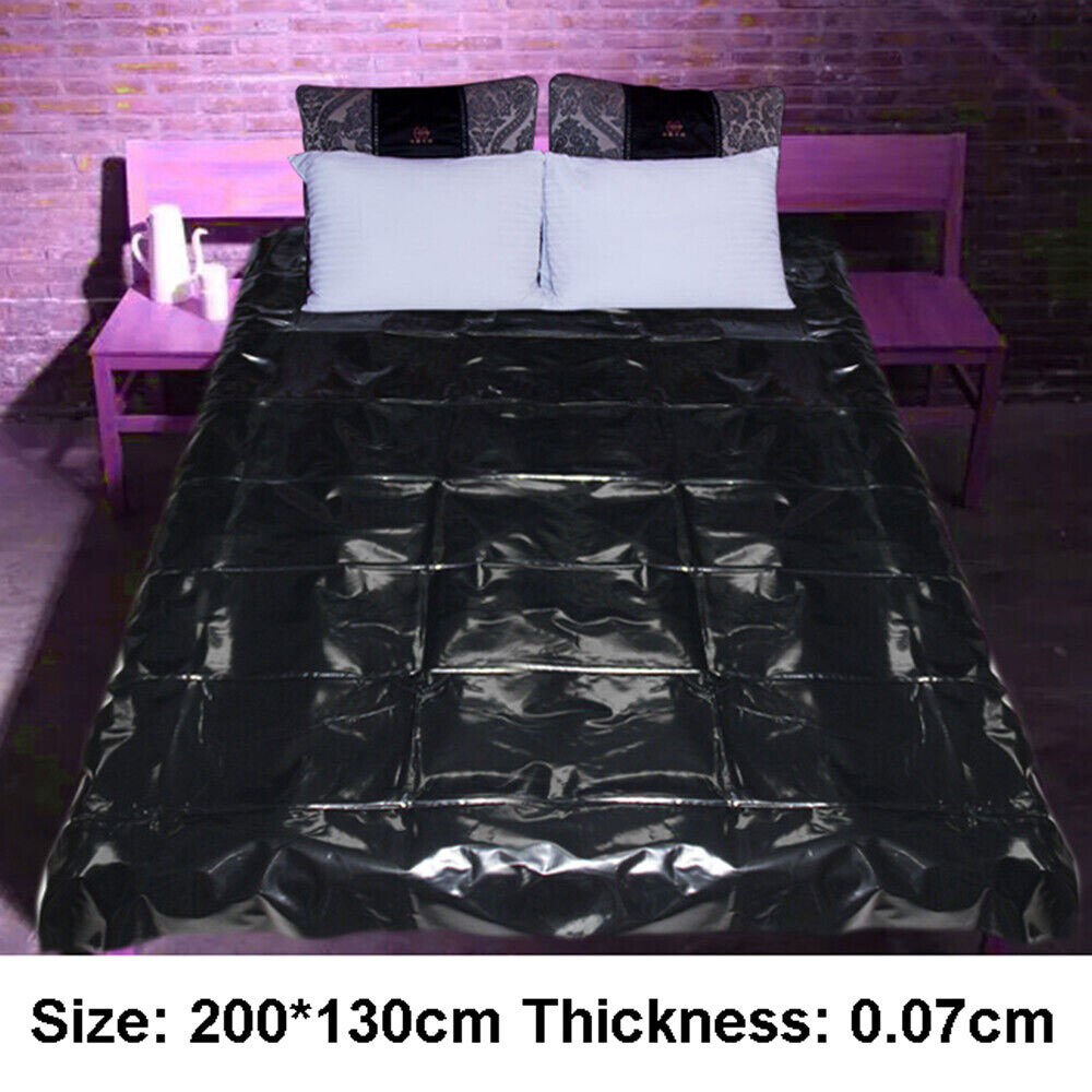 1X Waterproof Full Size Bedding Sheet PVC Bed Sheet Set for Wet play Tool Couple