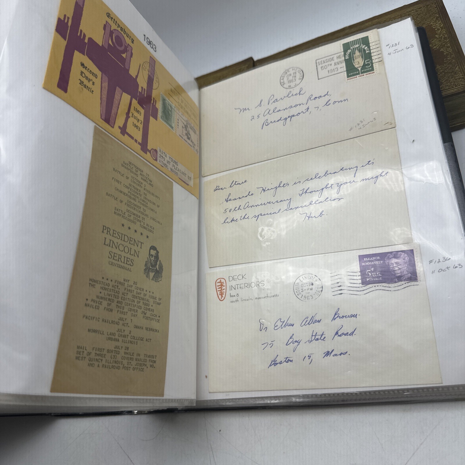 Vintage Stamp Covers Letters Lot 1960-1965 Postal History Collection (AA44)