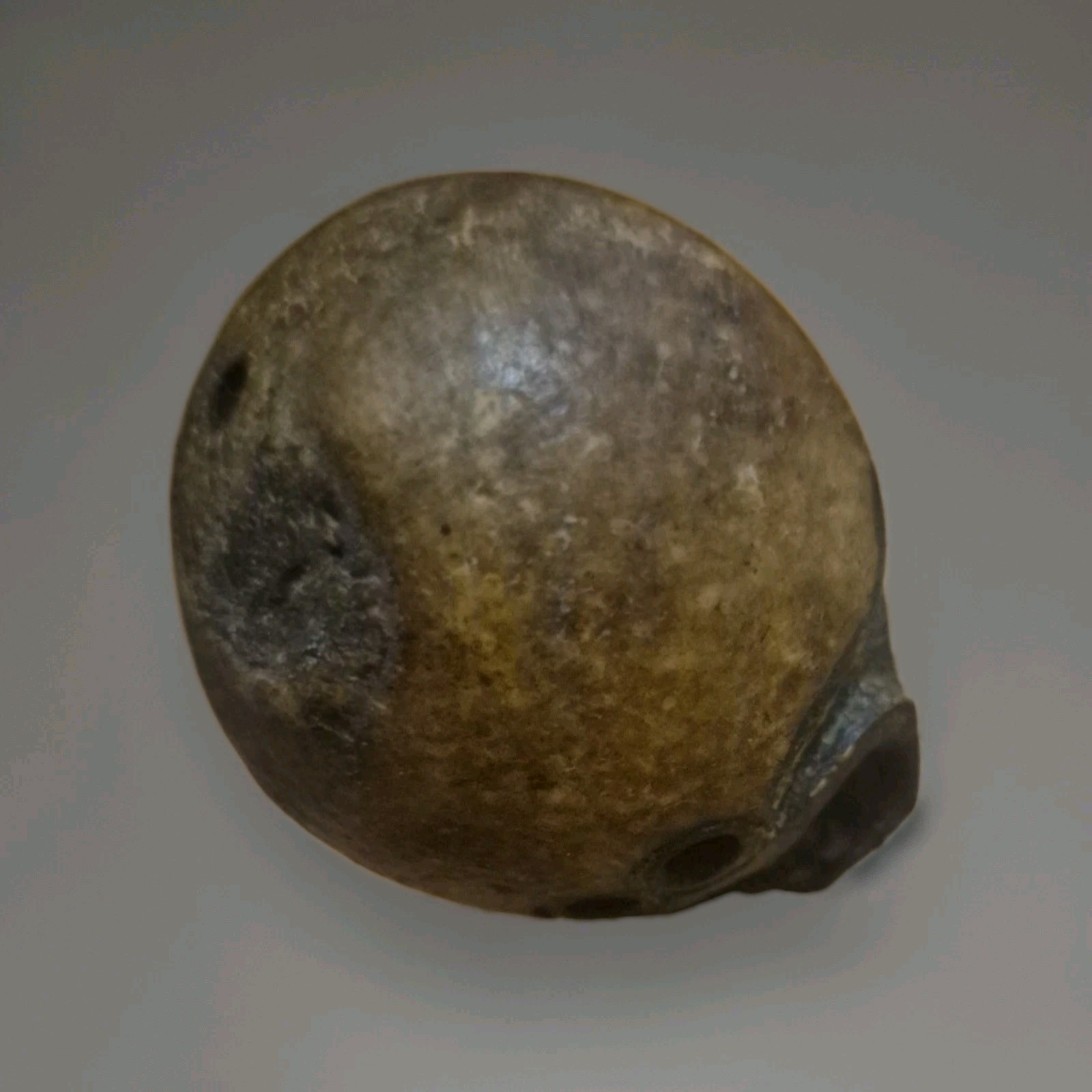 Rare Large Tibetan Kapala Citipati Bead - Relic