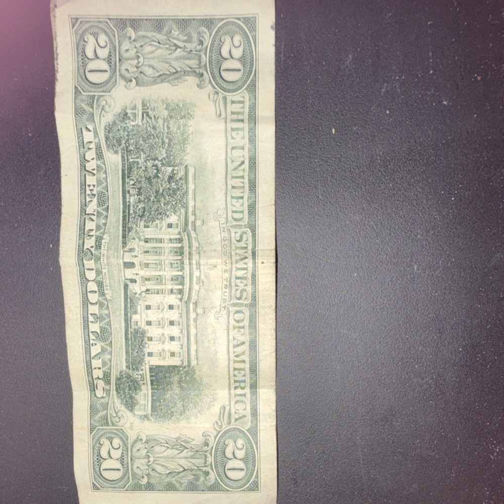 $20 US Paper Money Error Note Misprinted with $5 Features Serial E19173843A