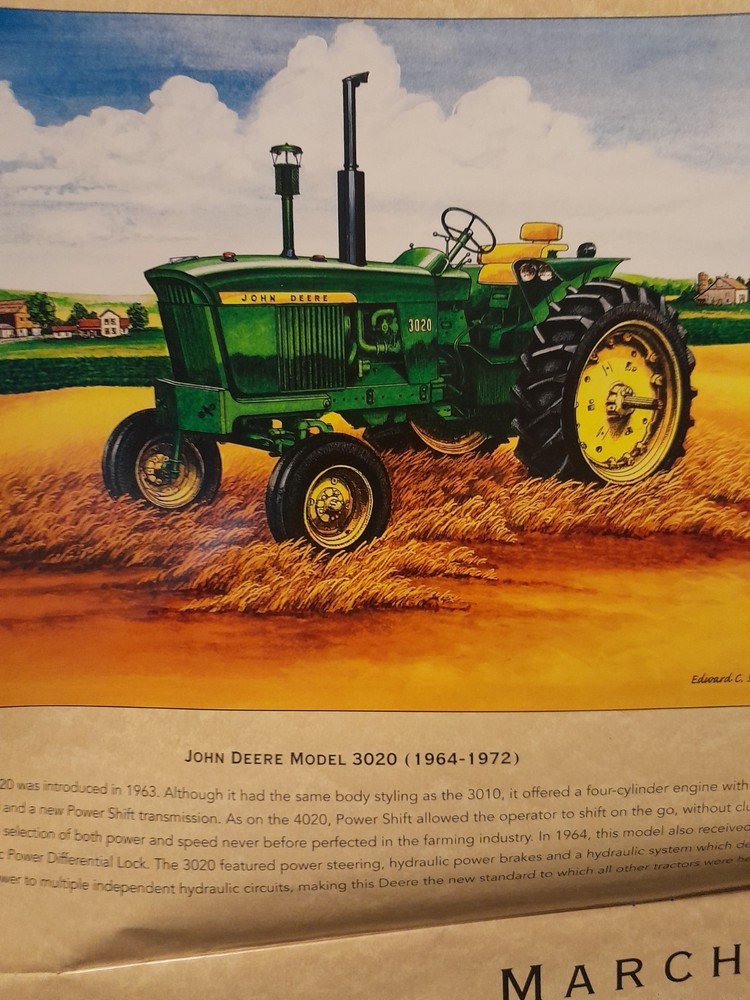 John Deere 2008 Calendar Good Preowned Condition