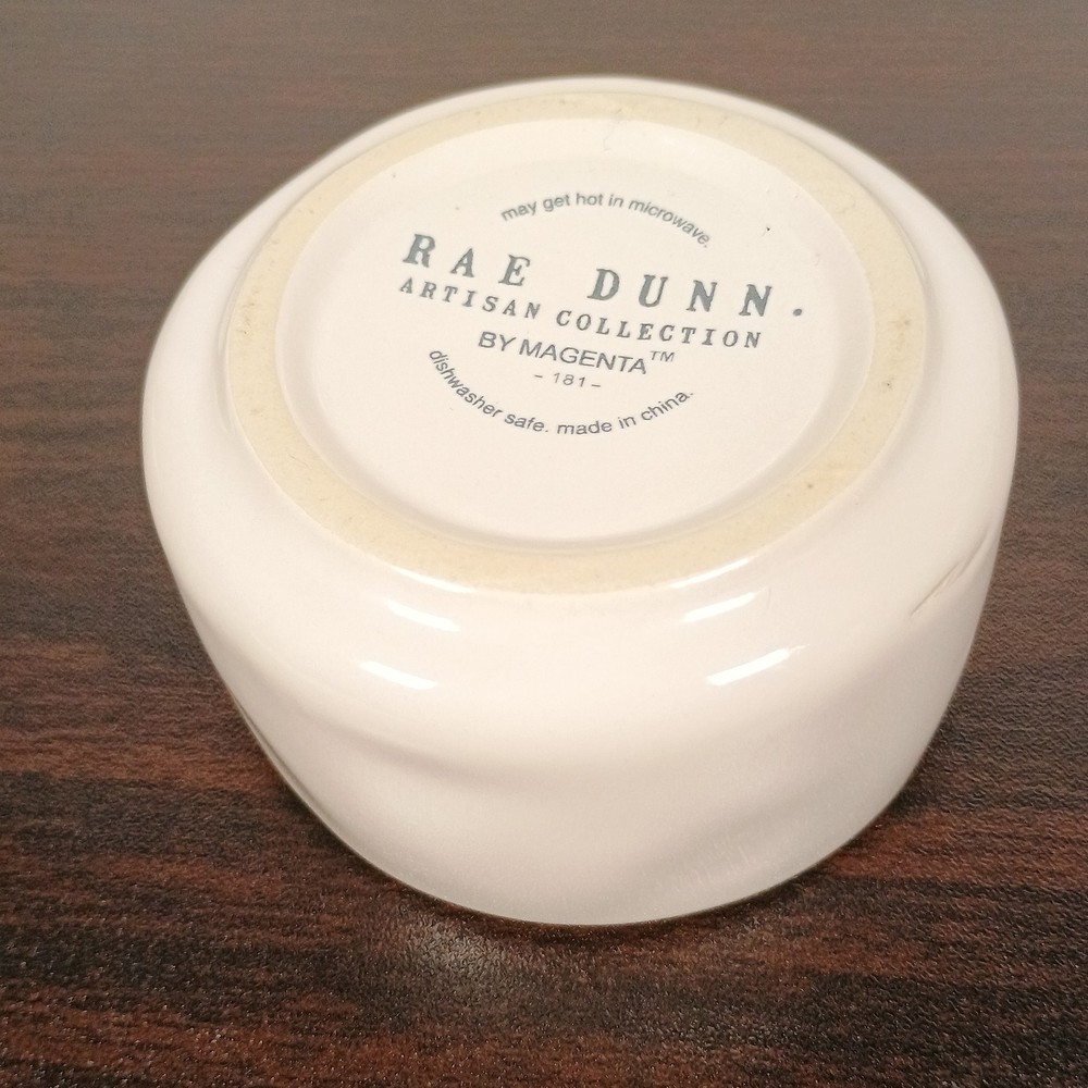 Rae Dunn Artisan Collection Stackable Salt & Pepper Cellar Shaker Set Cream