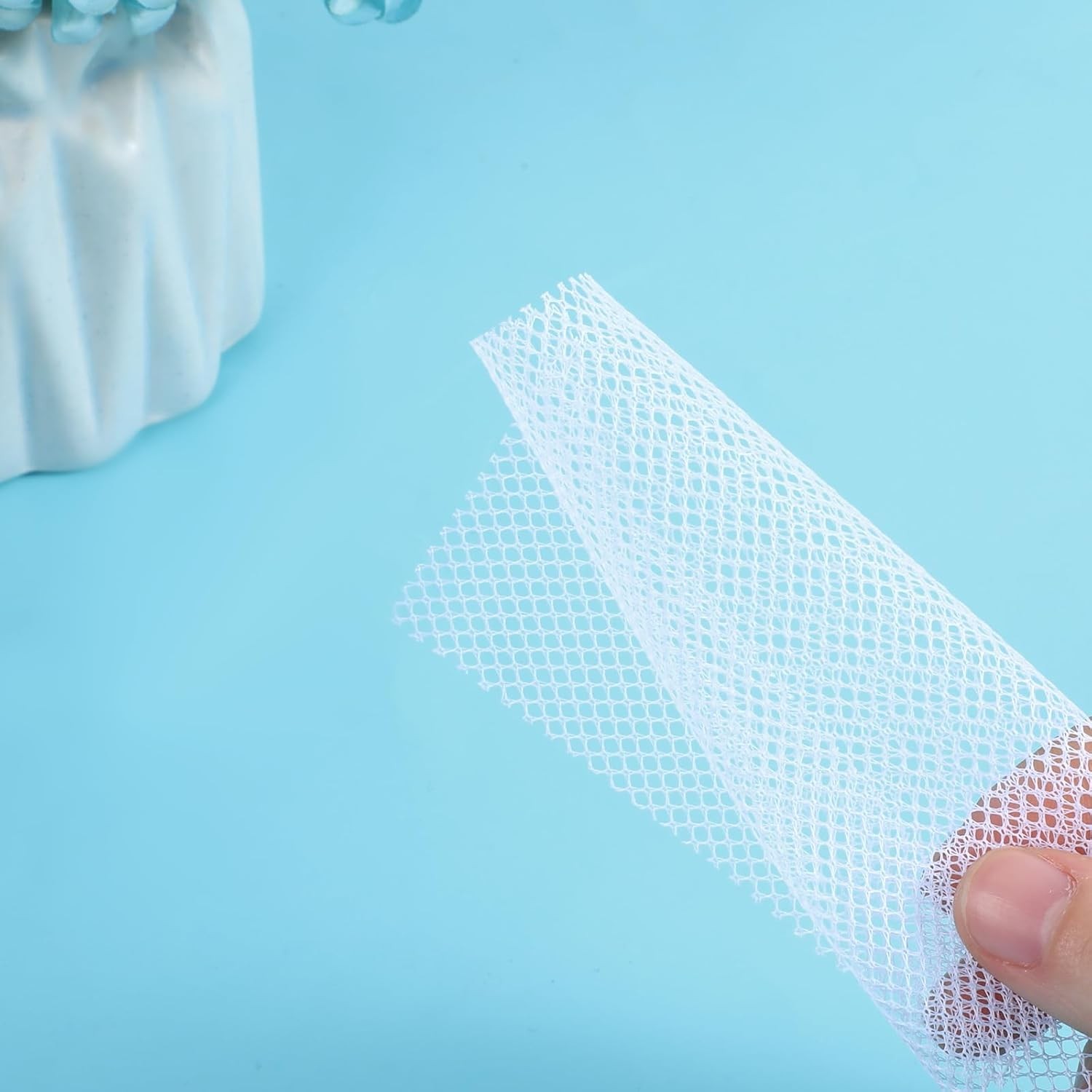 10 Sheets White PVC Fursuit Eye Mesh Waterproof Plastic Sheets for Cosplay Craft