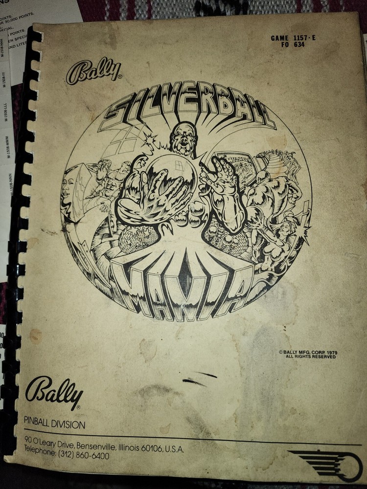 Silverball Pinball Manual + Extras Bally