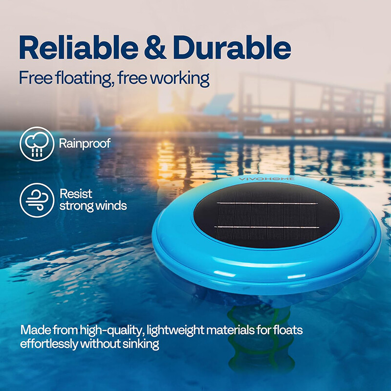 Solar Pool Ionizer Chlorine-Free Sun Shock & Water Purifier Up to 35,000 Gal