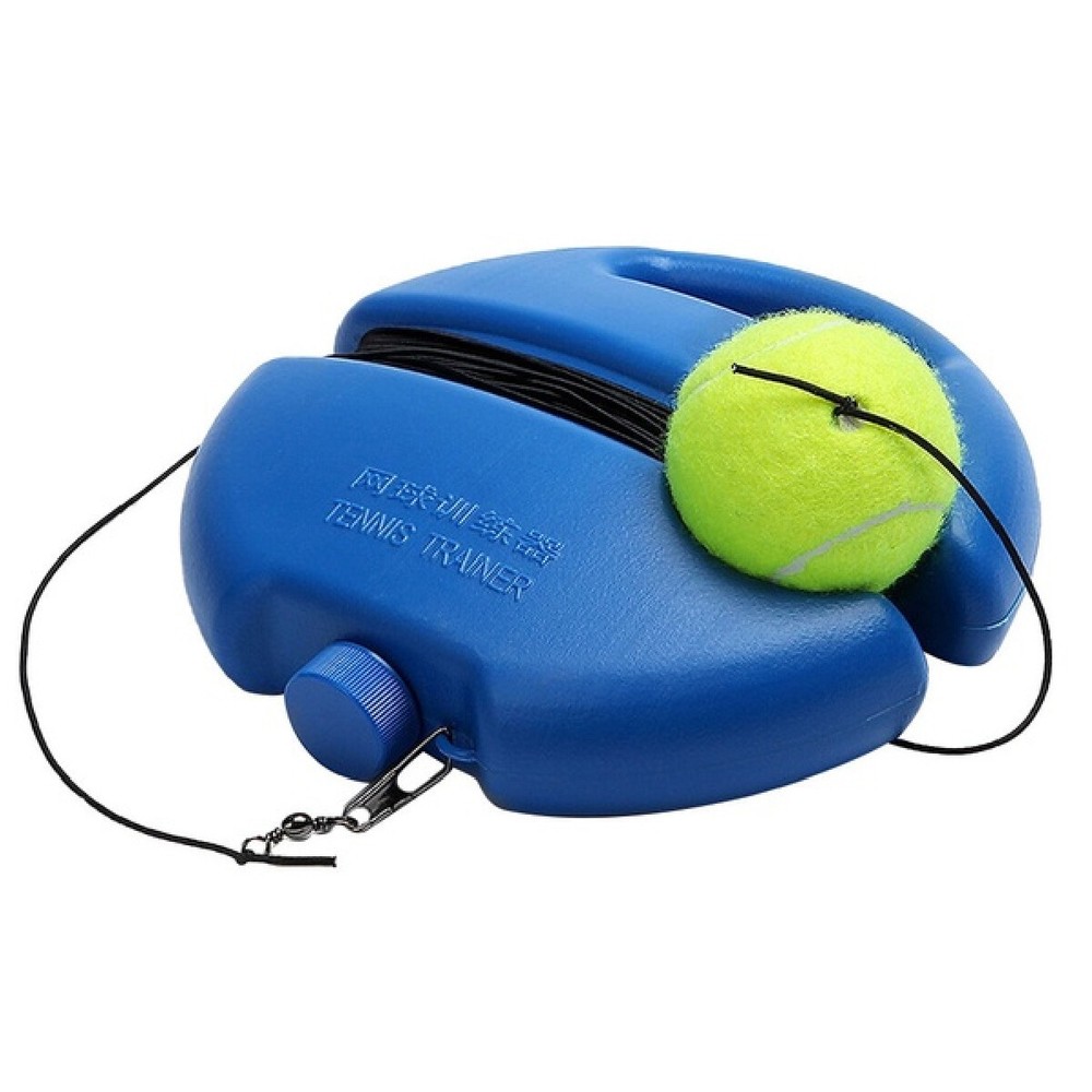 Tennis Trainer Training Practice Self-Study Rebound Balls Back Base Tool w/ Ball