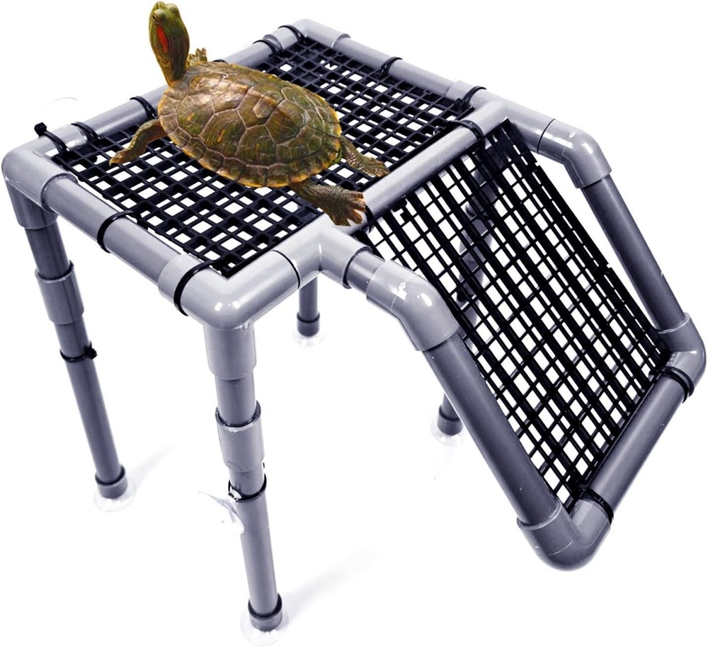 Turtle Basking Dock 10 Inch Wide Aquatic Platform with Secure Suction Cups