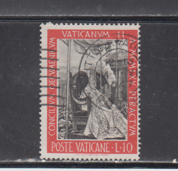 VATICAN :  1966 - USED  - SCOTT #  439