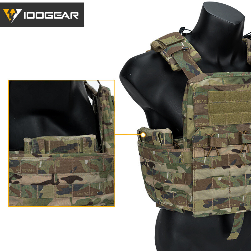 IDOGEAR Tactical Side Plate Pouch Set Plate Pocket 2PCS 6"X6" for JPC2.0 Hunting