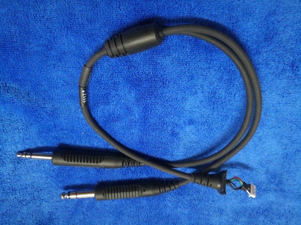 Double Plug Cable for Bose proflight Aviation Headset Stereo / No supported A20