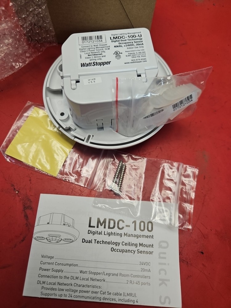 Watt Stopper LMDC-100-U Digital Dual Tech Ceiling Mount New
