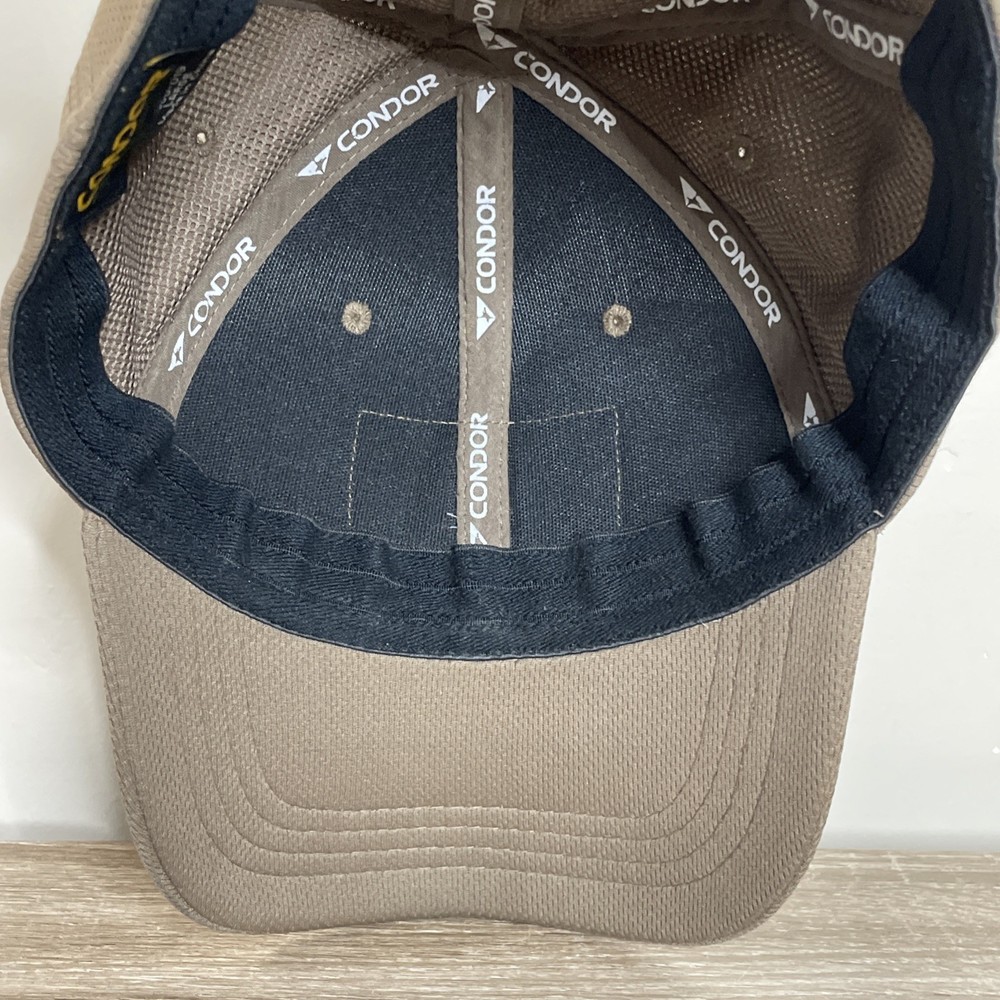 Condor Tactical Hat Cap Tan Large Flex Fit Hook Loop Patch Military Large