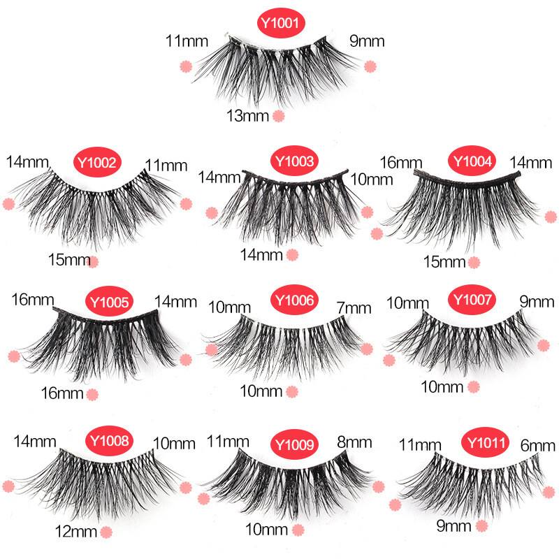 Eyelash Extension Reusable Half Eyelashes Segmented False Eyelashes 10Pairs✔