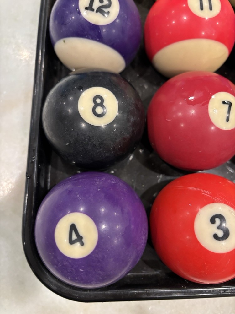 Vintage Pool Billiard Balls Set Need polished full set