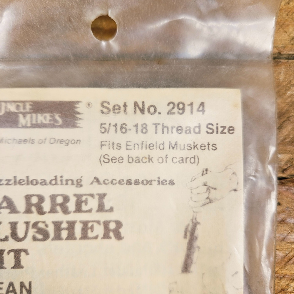 Vintage Uncle Mike’s Barrel Flusher Kit 2914 Muzzleloader 5/16-18 Cleaning Tool