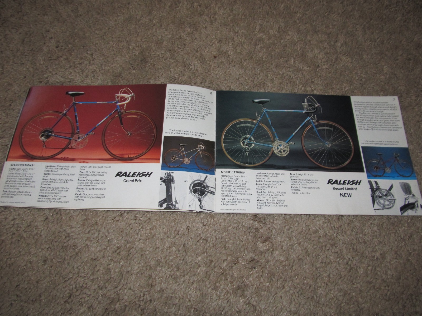 1970's Raleigh Rampar Bicycles Catalog