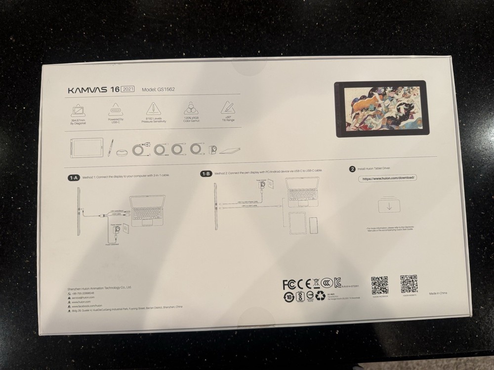 HUION KAMVAS 16 Graphics Drawing Tablet