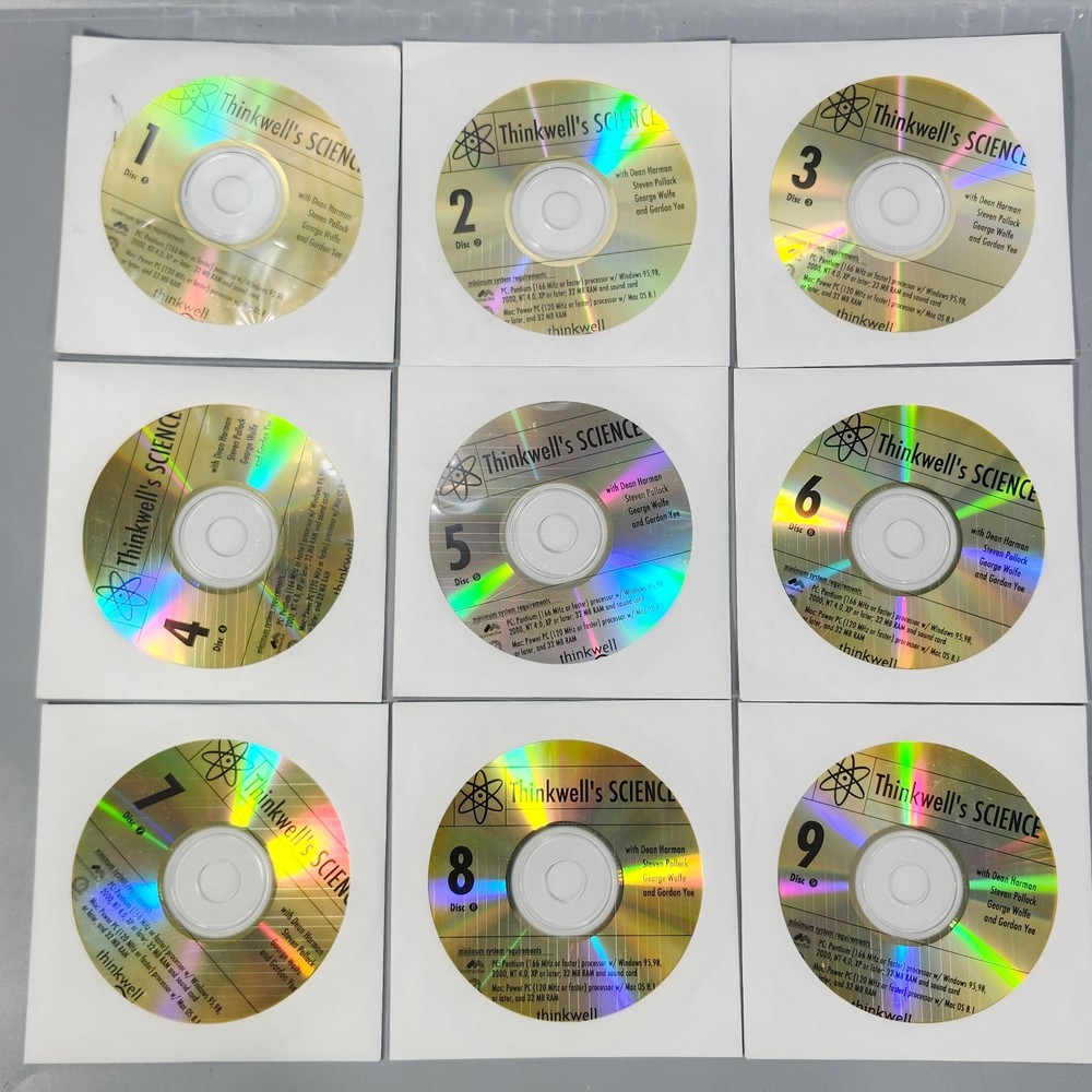Thinkwell Science CD-ROM Textbook 15-Disc Educational Video Lectures Home School