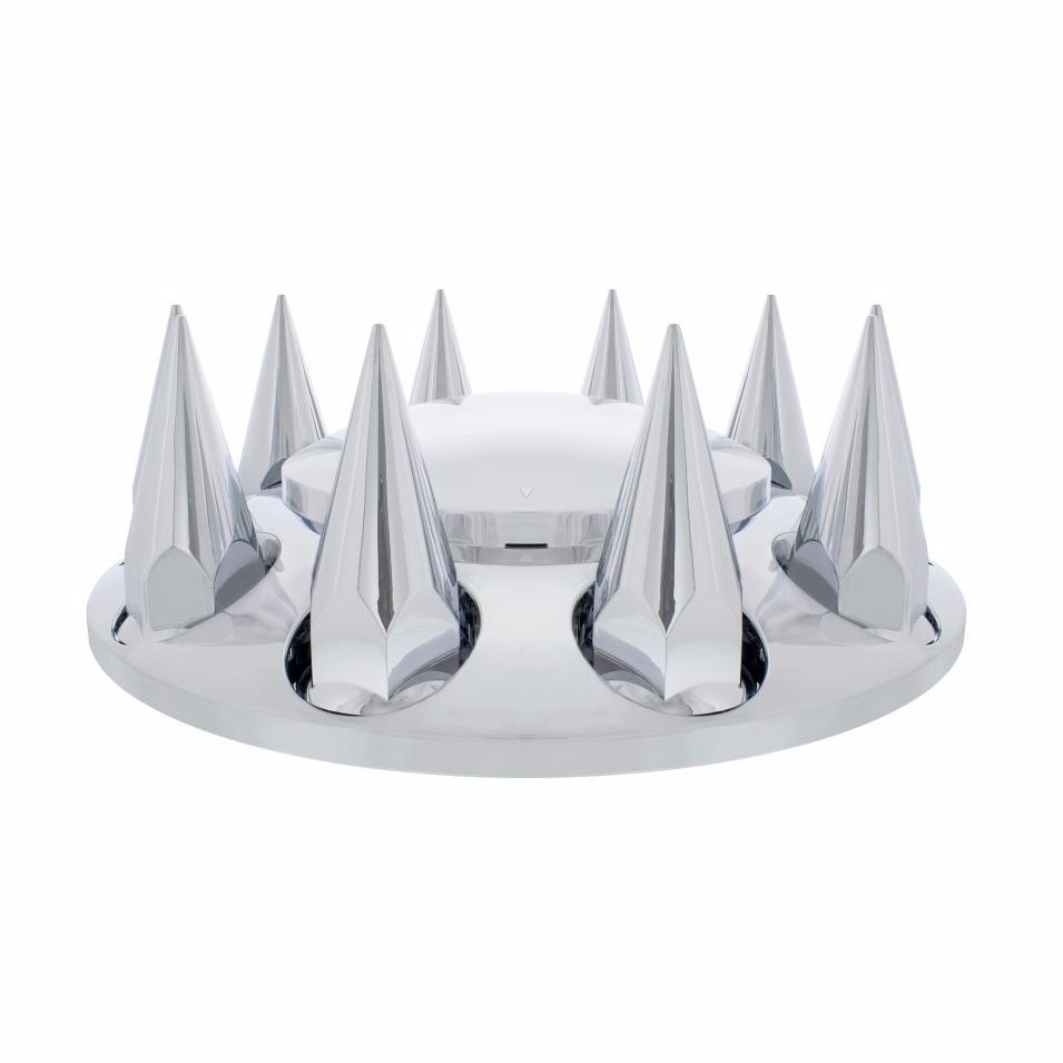 Dome Front Axle Cover Kit with 33mm Spike Thread on Nut Covers