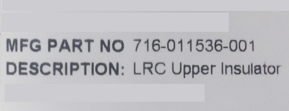 Lam Research 716-011536-001 Upper Ceramic Insulator Ring Refurbished