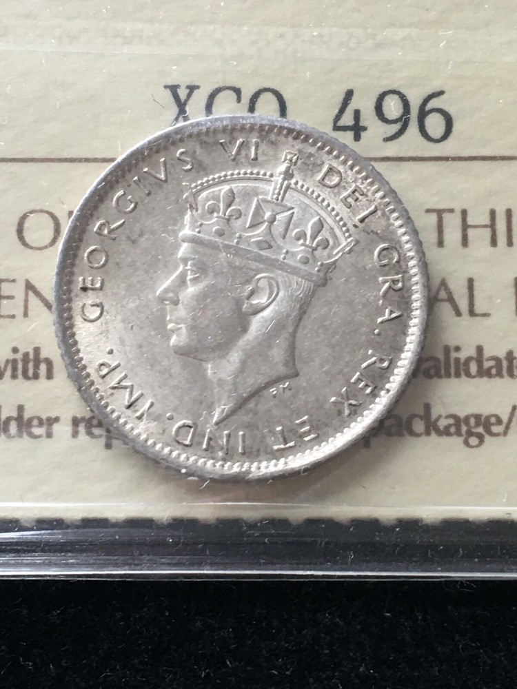 1942C ICCS Graded Newfoundland Ten ¢10 Cent **AU-55**