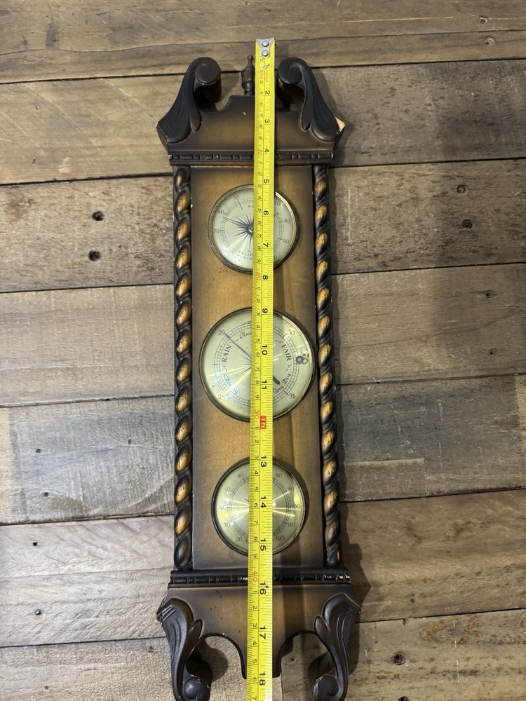 Vintage Jason Wall Weather Station Barometer