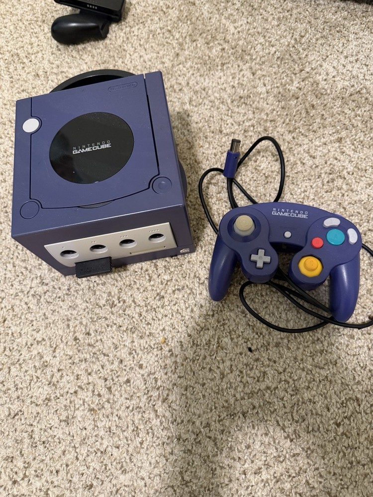 Nintendo GameCube Console with Controller Purple