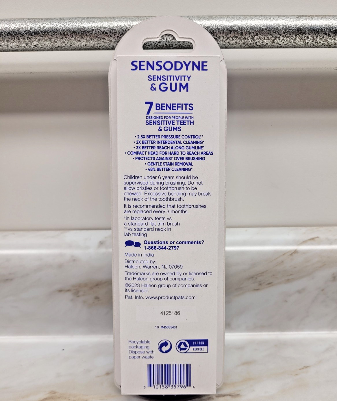 Sensodyne Sensitive Care Soft Toothbrush -2 Per Pack- FREE SHIPPING